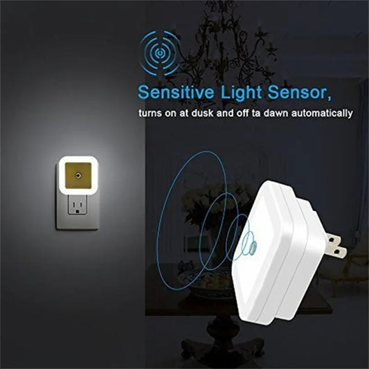 Plug LED Night Light Sensor