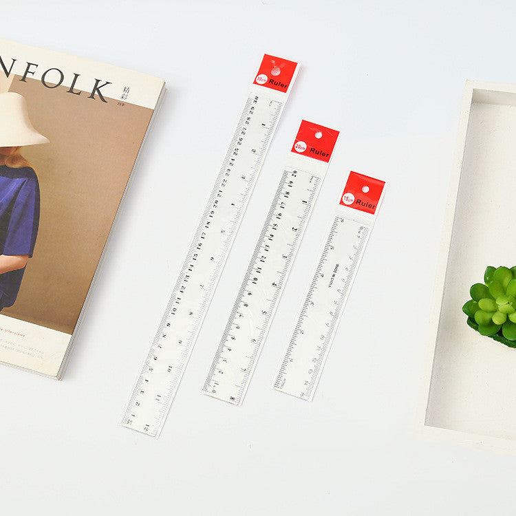 Heavy Duty Plastic Transparent Rulers